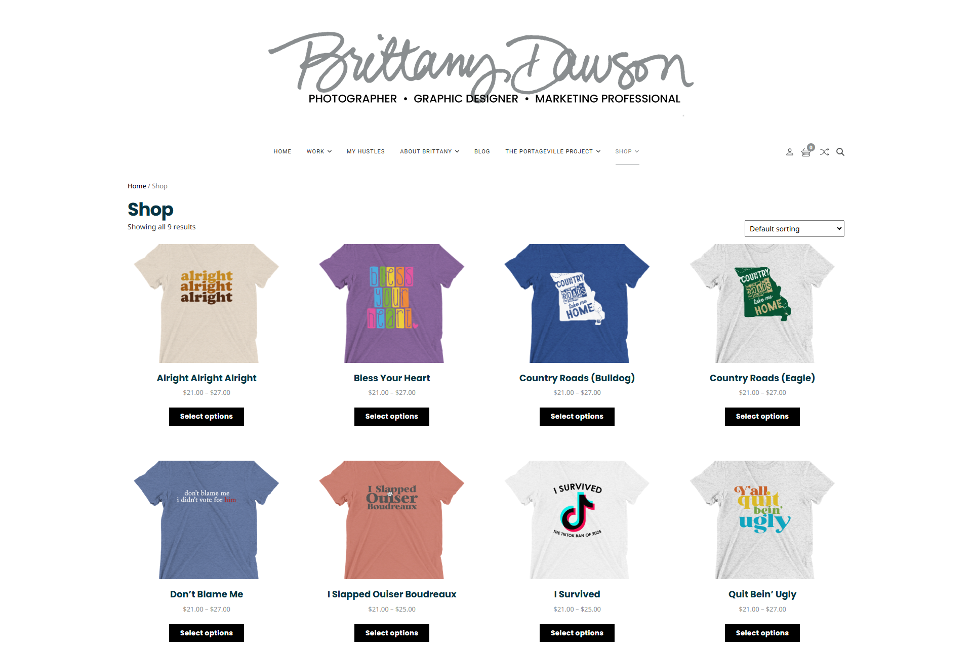 Brittany Dawson | My Shop